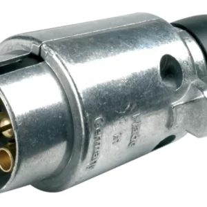 7 Pin 12N Metal Trailer / Caravan Light Plug