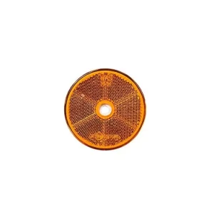 Amber Round Reflector